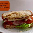 BLT and Swiss on Bacon Cheddar Bread {Foodie Friday}