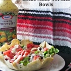 Taco Salad in Home Made Tortilla Bowls