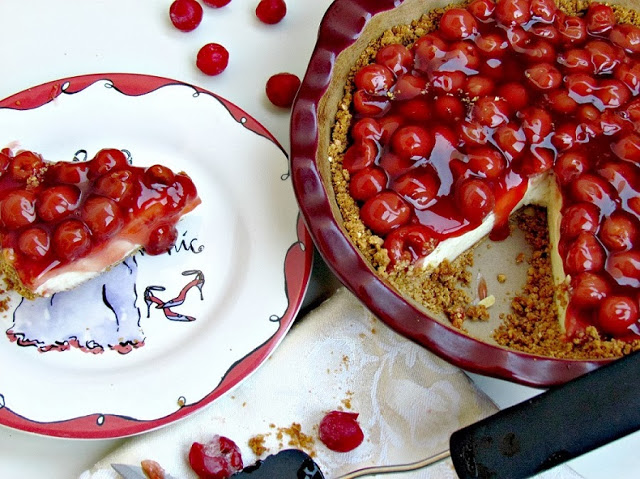 Cherry Almond Cheesecake