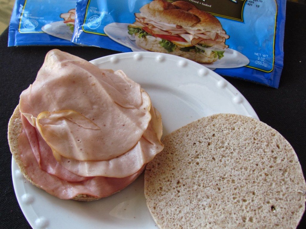 Deli meat on Sandwich Thins