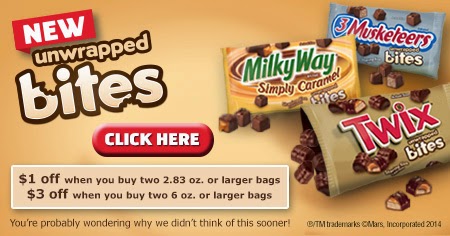 MARS Brand Bites Coupons! #EatMoreBites #shop #cbias