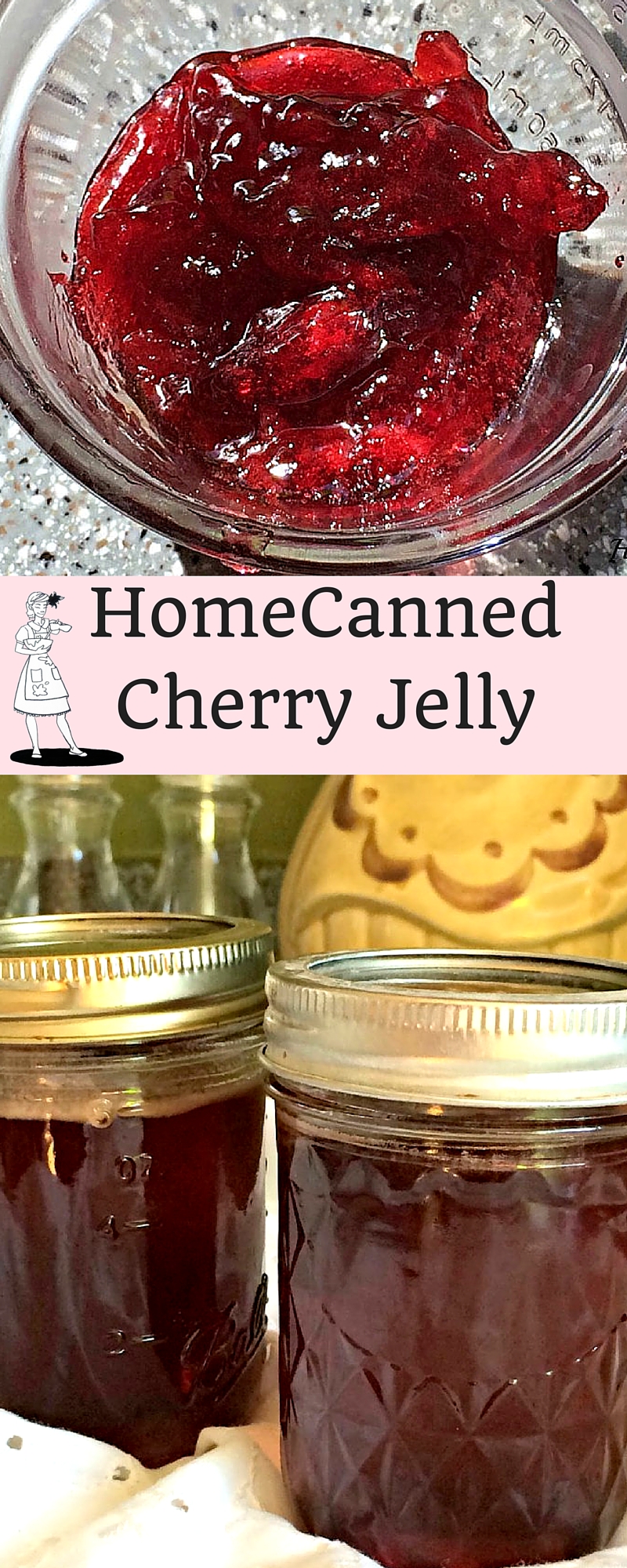 Home Canned Cherry Jelly. Spread it on toast, or pour it over your Sunday Roast. However you serve it, you'll love having this stocked in your pantry.