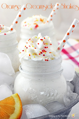 Orange Creamsicle Mini Shakes | Cooking on the Front Burner #milkshake