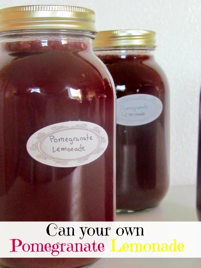 Can your own Pomegranate Lemonade Recipe