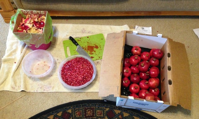 Opening Pomegranates