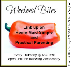 Plan your weeks menu with Weekend Bites Link Party