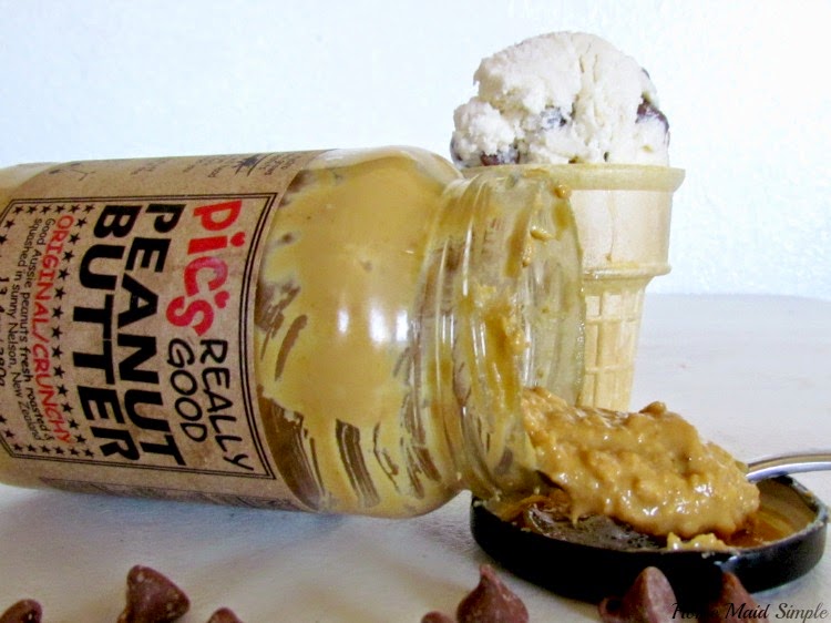Pic's Really Good Peanut Butter makes a really good Peanut Butter Ice Cream #icecream #recipe