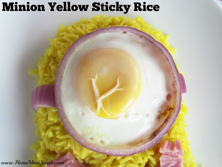 Minion Yellow Sticky Rice #ad #MinionsMovieNight