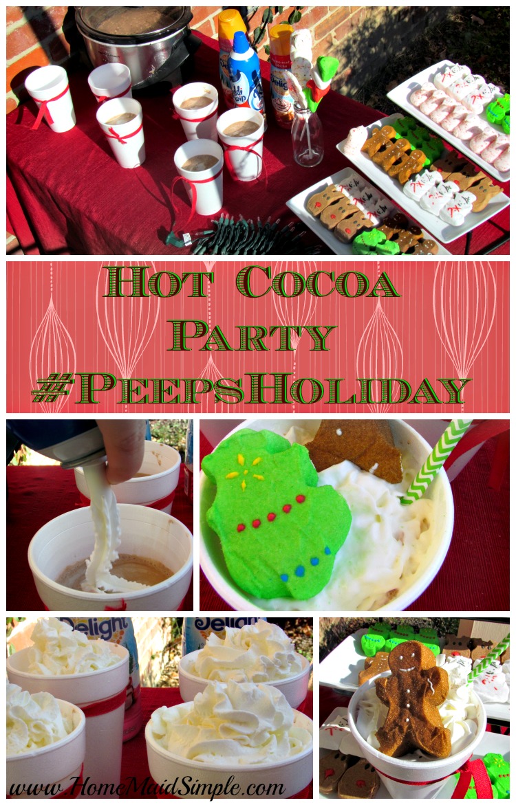 Decorate for Christmas while enjoying a Peeps® Hot Cocoa Bar + WIN a Package of Holiday PEEPS®