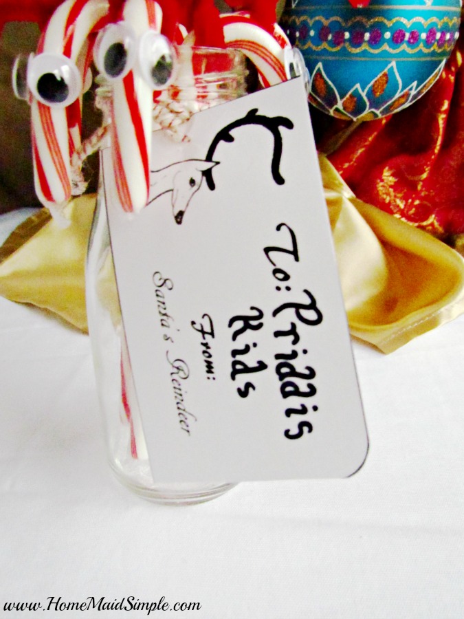 Santa's Reindeer Gift Tags