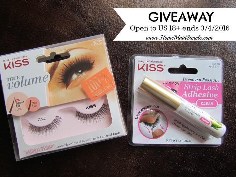 KISS eyelash and adhesive giveaway. A Beauty Blogger I am not, but beauty giveaways I will run.