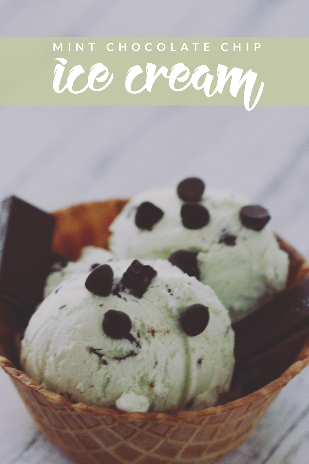 Mint Chocolate Chip Ice Cream