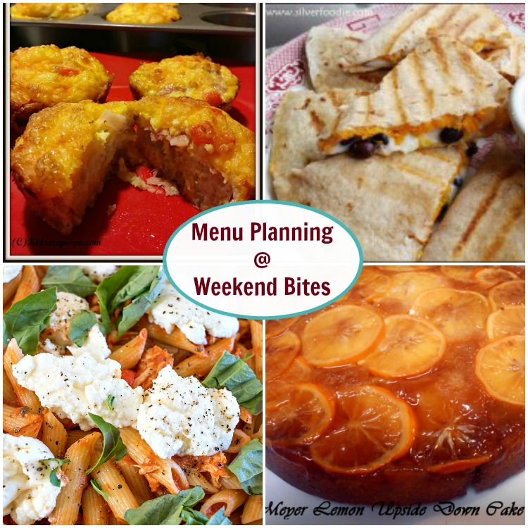 Plan your menu from the Weekend Bites Link Party