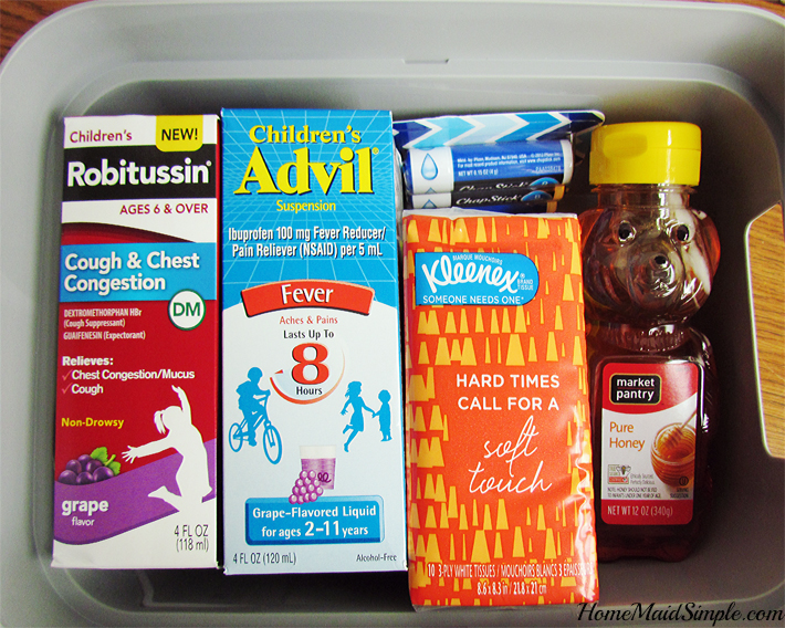Separate medicines into individual baskets so you can grab what you need, when you need it. 