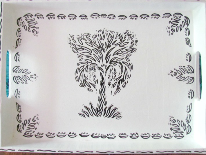 Papier Mache Tree of Life Tray from #HeartofHaiti ad