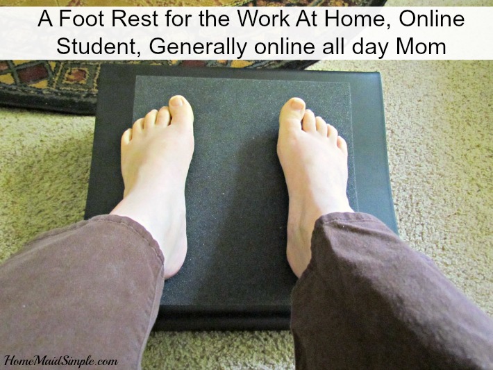 Working from home, and attending school online leaves my legs stiff and sore by the end of the day. The Marvel Foot Rest has really helped! #ad