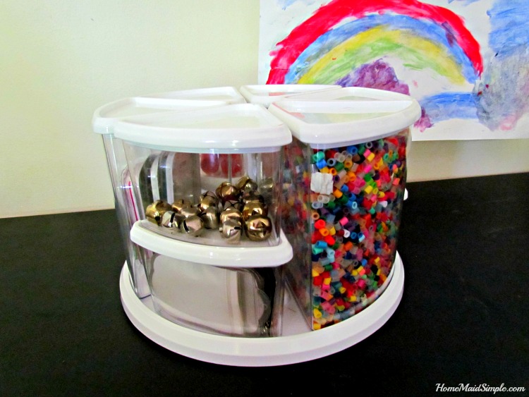 Organize crafts with the Deflect-o 9 Canister Carousel. ad