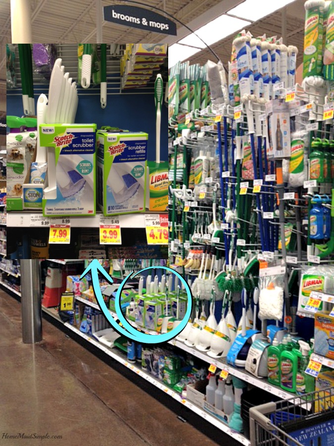 Find new Scotch-Brite® Disposable Toilet Scrubbers at Kroger. #ScrubTheMess #ad