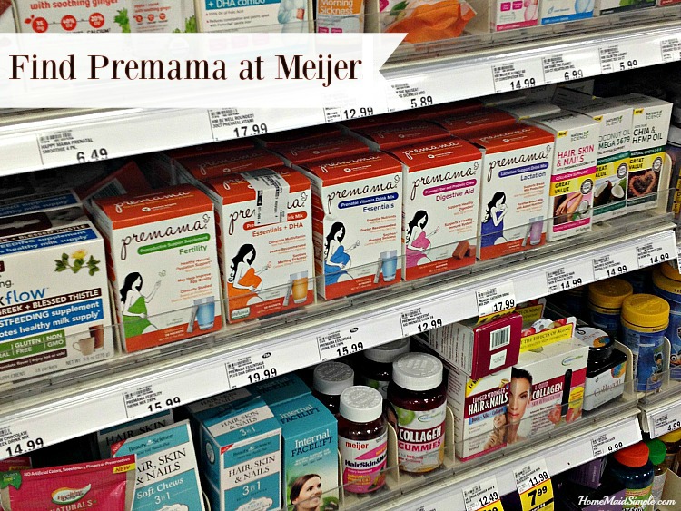 Find Premama Prenatal Vitamins at Meijer ad