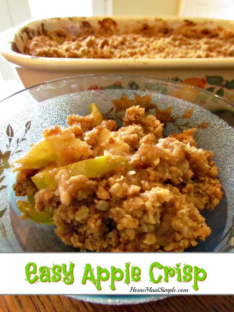 Start your fall bucket list with a check mark by this easy apple crisp recipe.