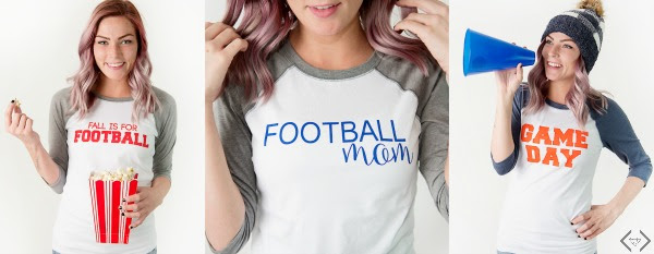 Football Raglan tees are Customized at Cents of Style!