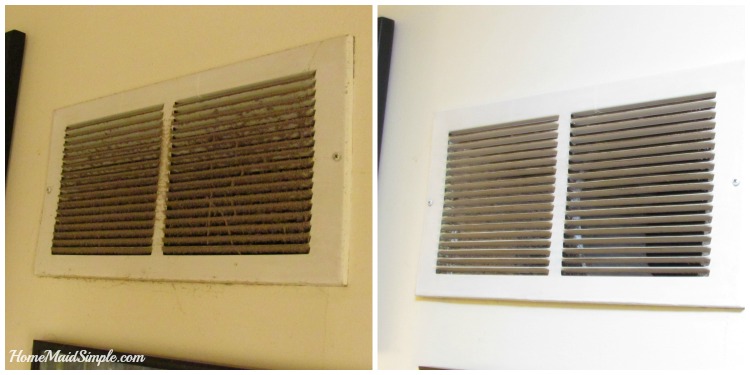 Clean your vents when you change your air filter. ad