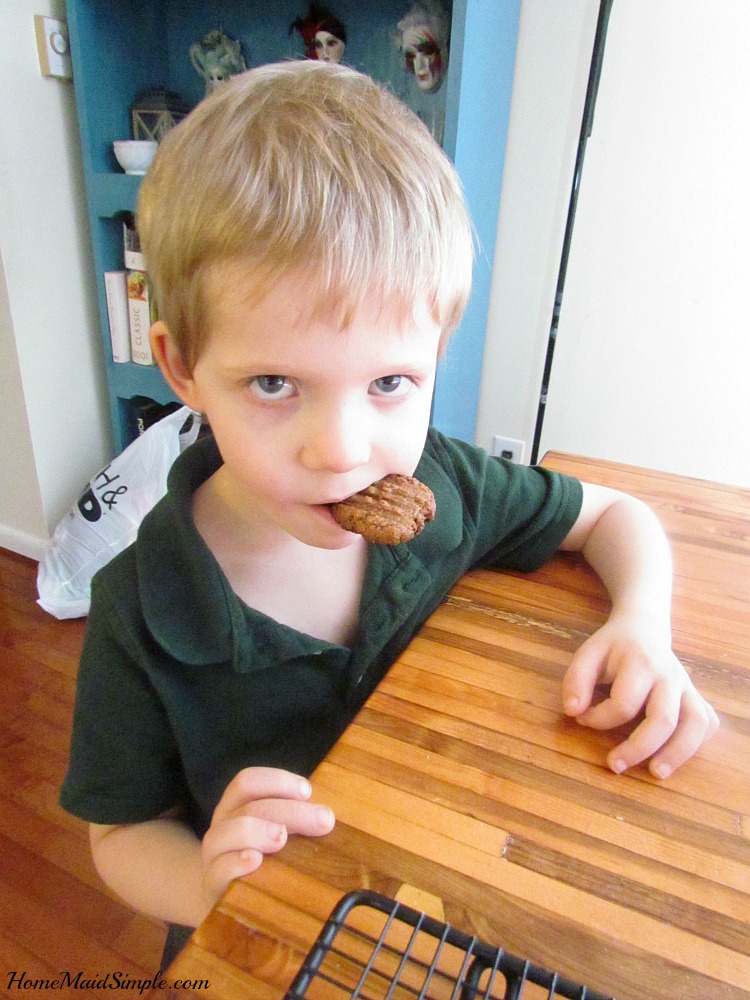 Almond Butter Cookies are approved by 4 year olds.
