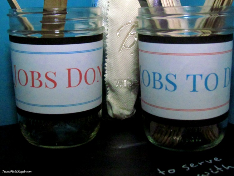 DIY Chore Jars for kids