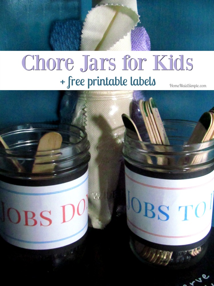 Take 5 minutes to put together these DIY Chore Jars for your kids today. 