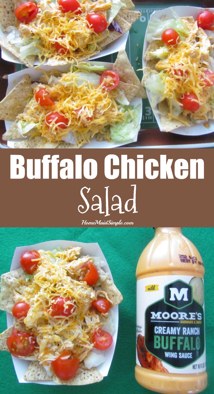 Kick start your Super Bowl party with Buffalo Chicken Salad appetizers. ad