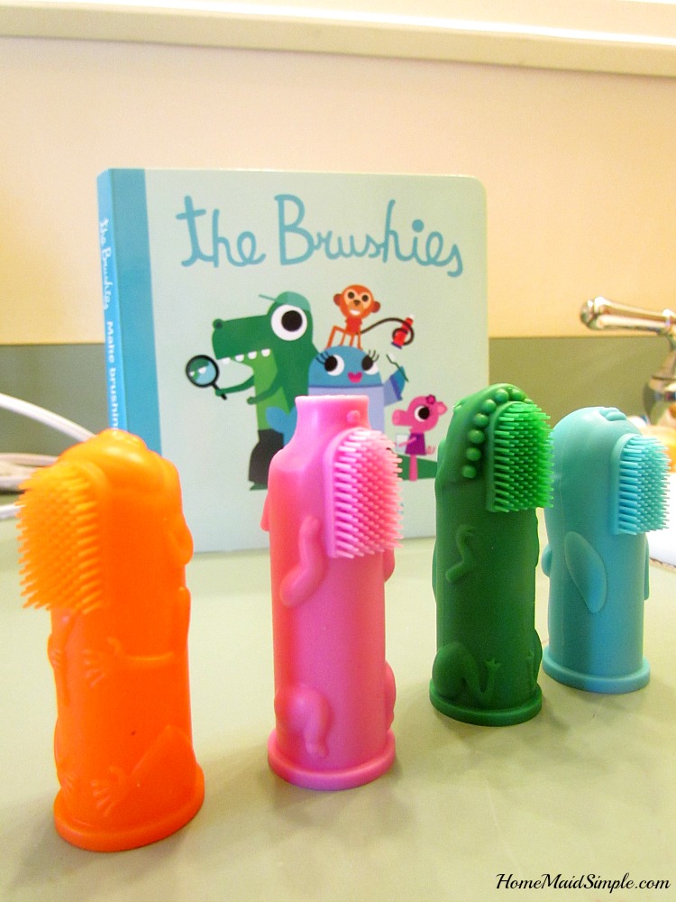 The Brushies help kids enjoy brushing teeth.