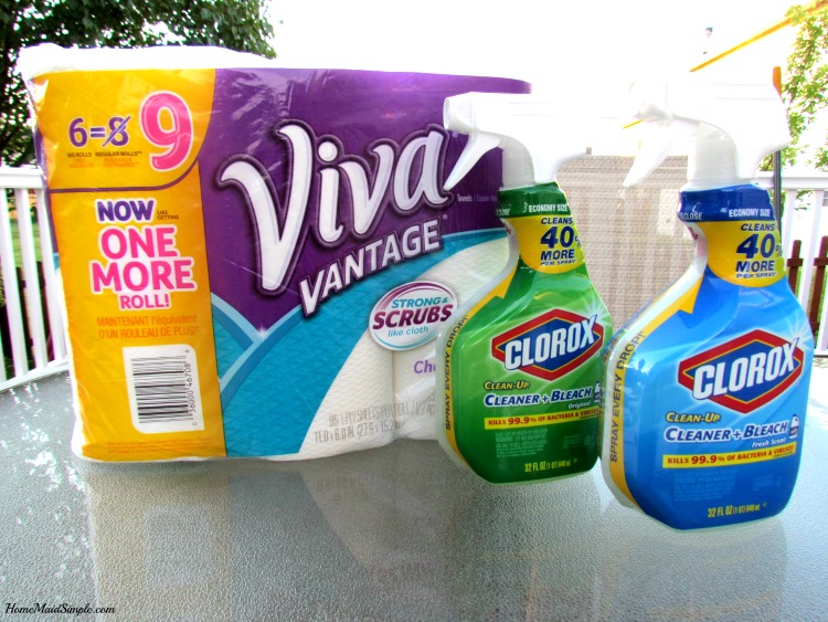 Easy Clean Up tips with Viva and Clorox at Walmart. AD #UnleashTheCleanSquad