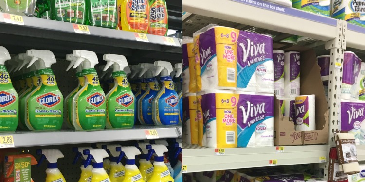 Easy Clean up at Walmart with Viva and Clorox. AD UnleashTheCleanSquad