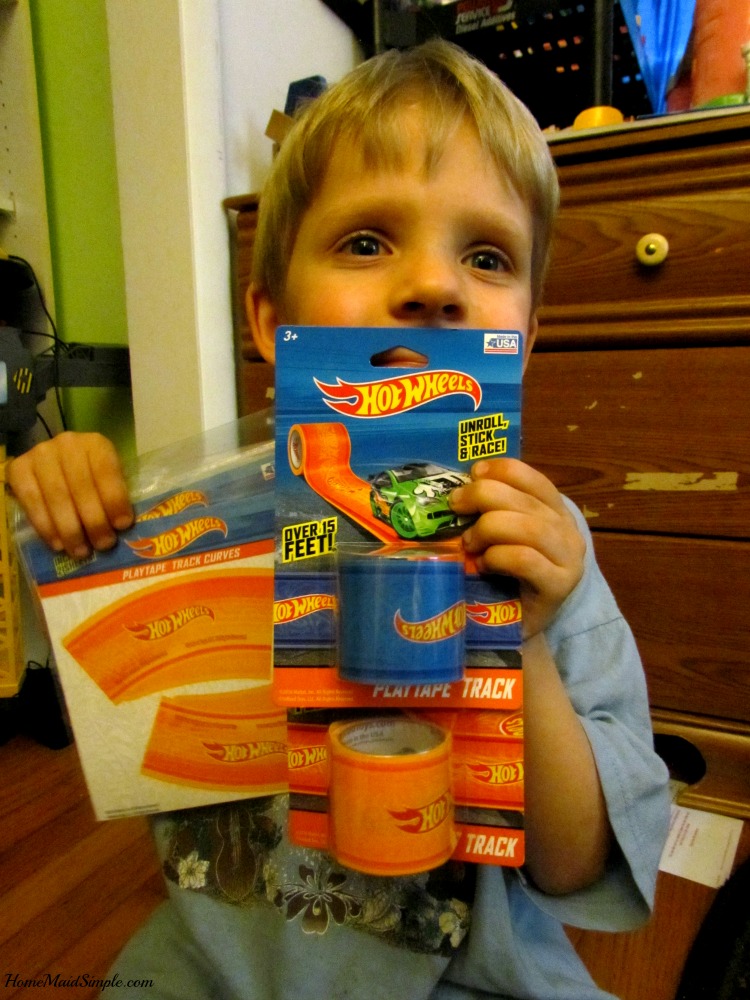 Hot Wheels® PlayTape® makes play time more fun. ad