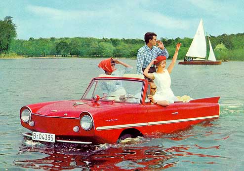 An amphicar exists! 50 Wacky Inventions throughout History. 