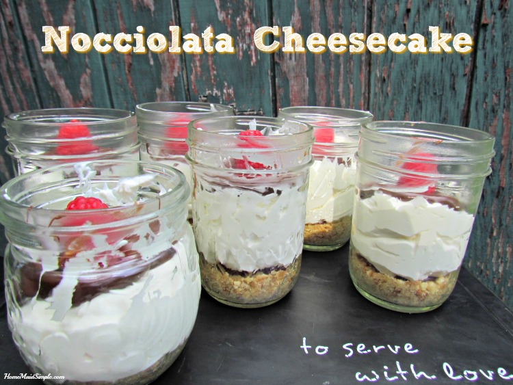 Personal Nocciolata Cheesecakes featuring the flavors of Lemon, Hazelnut, and Raspberry. Perfect size for a quick satisfaction. ad