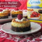 Raspberry Marbled Mini Cheesecakes #Moms4JNJConsumer #ad