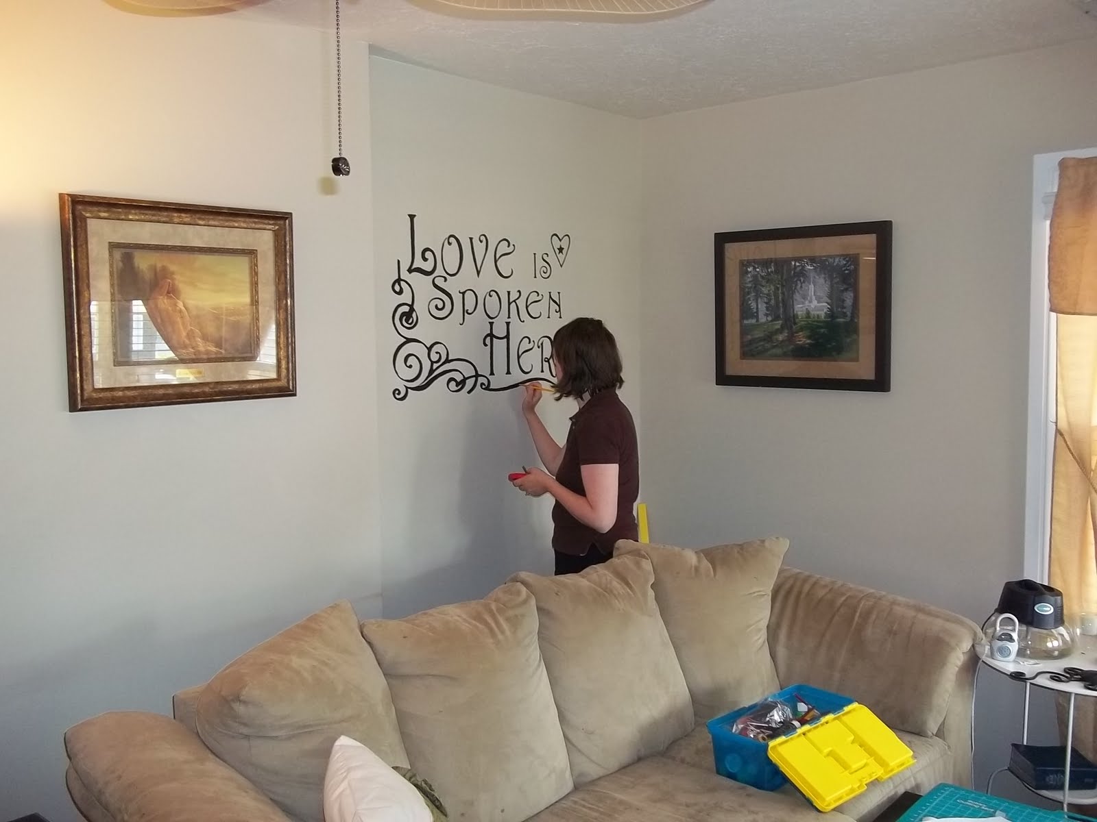 Making wall art on a budget is simple. 