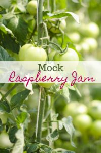 Mock Raspberry Jam and other things to do with Green Tomatoes