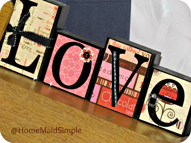 DIY Love Blocks