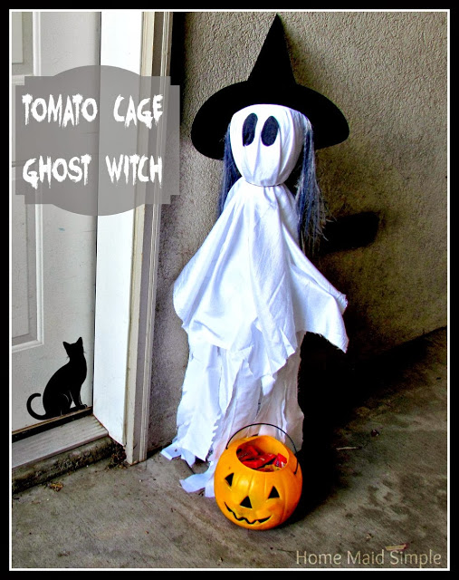 ghost out of tomato cage