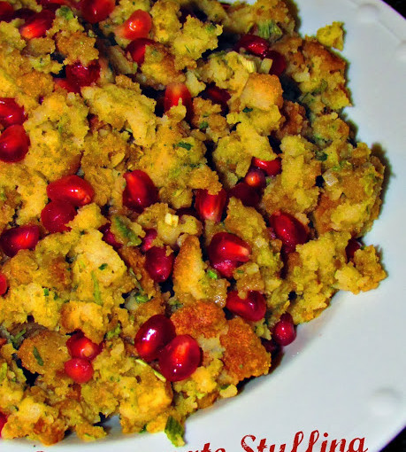 Easy Pomegranate Stuffing using Stovetop.