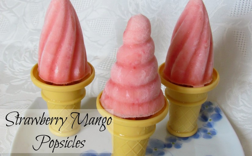 Strawberry Mango Popsicles