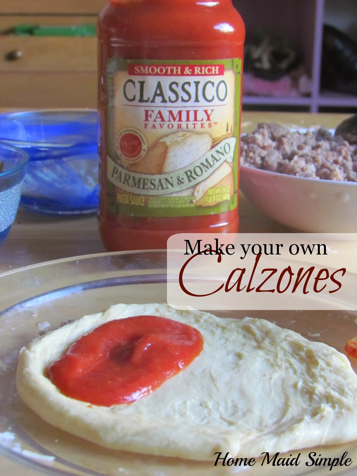 Make your own Calzones with the family