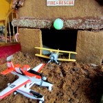 DIY Gingerbread Planes Hangar