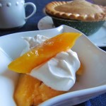 Comfort Food with Peaches and Almond Cream