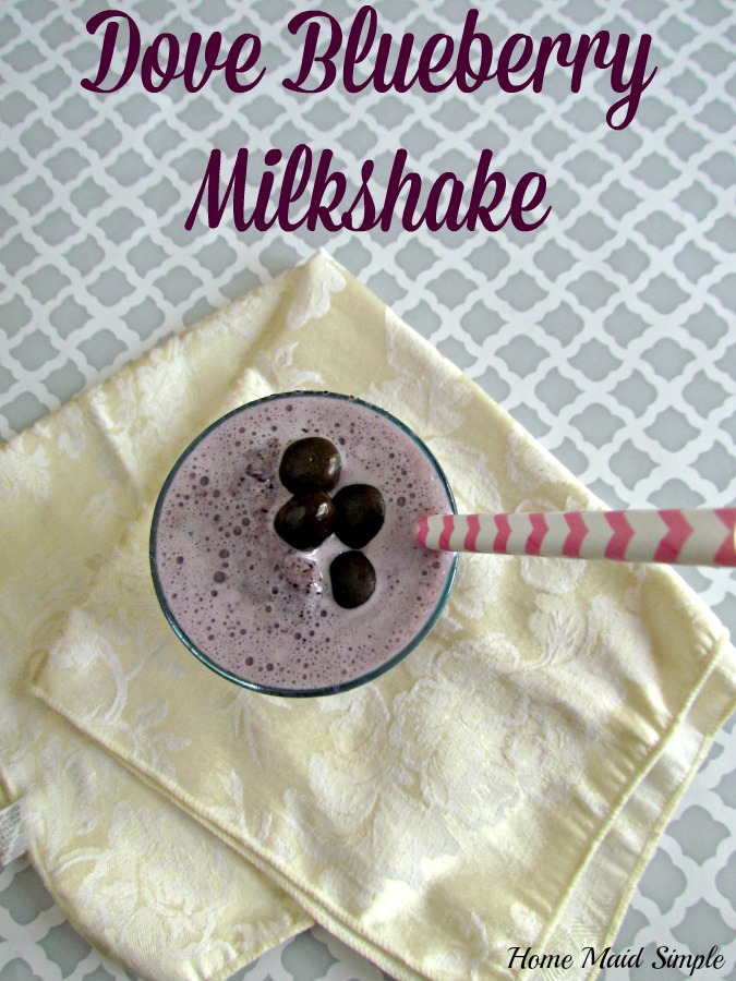 Whip up this Dove Blueberry Milkshake in no time