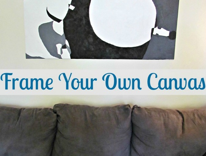 One Room Challenge: Frame Your Own Canvas DIY