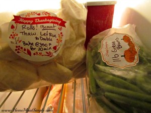 Prepping for Thanksgiving is easy with Freezer Rolls and labels from FreezerLabels
