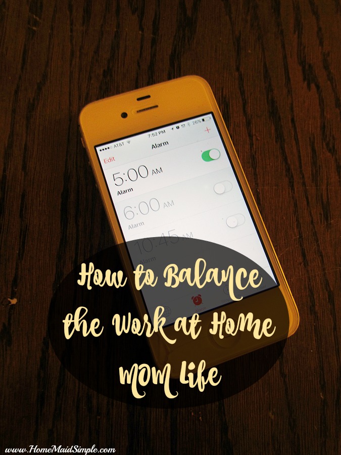 How to Balance the Work At Home Mom Life